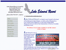 Tablet Screenshot of lakeedwardresort.com